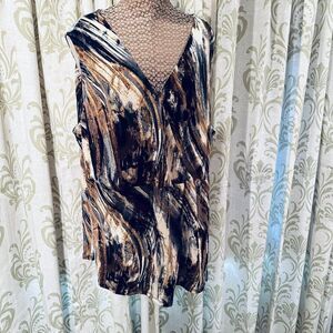 Animal Print Blouse NWT Size2 XX